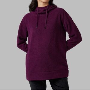 Super Soft Pickled Beet Sherpa Hoodie – Extra Small